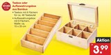 Teebox oder Aufbewahrungsbox aus Bambus Angebote bei Netto Marken-Discount Greifswald für 3,99 €