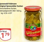 Original Spreewälder Gurken Angebote von Spreewald Feldmann bei GLOBUS Saarbrücken für 1,79 €
