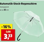 Automatik-Stock-Regenschirm Angebote bei Thomas Philipps Rodgau für 3,33 €