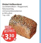 Dinkel-Vollkornbrot von  im aktuellen V-Markt Prospekt für 3,30 €
