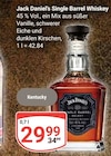 Single Barrel Whiskey Angebote von Jack Daniel's bei GLOBUS Homburg für 29,99 €