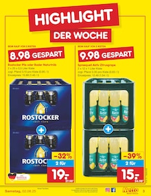 Bier im Netto Marken-Discount Prospekt "Aktuelle Angebote" mit 65 Seiten (Greifswald)