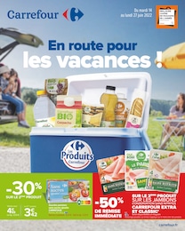 Carrefour Catalogue "En route pour les vacances !", 8 pages, Boulogne-Billancourt,  14/06/2022 - 27/06/2022