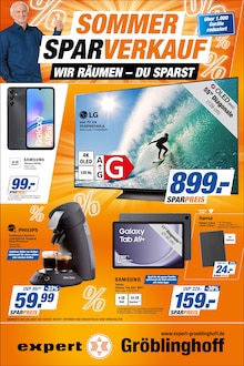 Aktueller expert Gröblinghoff Prospekt (Simmerath, 8 Seiten zum blättern expert Gröblinghoff Prospekt SOMMERSPARVERKAUF: WIR RÄUMEN - DU SPARST mit 8 Seiten