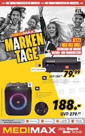Aktueller MEDIMAX Elektromarkt Prospekt in Aschersleben und Umgebung, "MARKENTAGE." mit 9 Seiten, 02.05.2025 - 09.05.2025