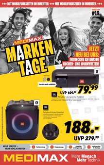 MEDIMAX Prospekt MARKENTAGE. mit  Seiten in Aschersleben und Umgebung