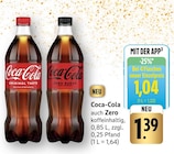 Original Taste Angebote von Coca-Cola bei E center Stuttgart für 1,04 €