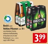 Aktuelle Veltins Angebote bei famila Nordost in Stralsund Aktuelles Beck's oder Veltins Pilsener oder V+ Angebot bei famila Nordost in Stralsund ab 3,99 €