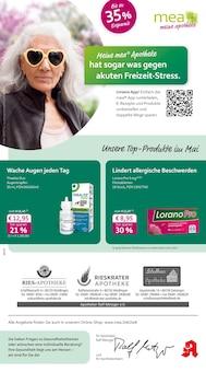 Aktueller mea - meine apotheke Prospekt "Unsere Mai-Angebote" für Deiningen Aktueller mea - meine apotheke Prospekt für Deiningen mit Seiten