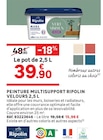 LEROY MERLIN Longueau - Promo Peinture multisupport velours 2,5 L Promo Peinture multisupport velours 2,5 L à 39,90 € dans le catalogue LEROY MERLIN à Longueau
