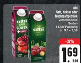 Saft, Nektar oder Fruchtsaftgetränk im Angebot bei E center in Schwabach Saft, Nektar oder Fruchtsaftgetränk Angebote von albi bei E center Schwabach für 1,69 €