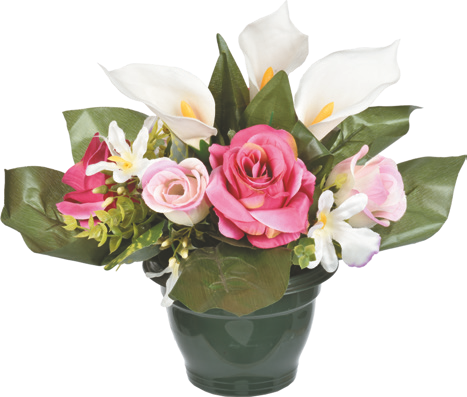 Centrakor Fontenay-en-Parisis - La composition de boutons de roses, roses et arums Promo La composition de boutons de roses, roses et arums dans le catalogue Centrakor Centrakor, j'adore ! à Fontenay-en-Parisis