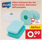Silikon Schwamm 2er, Entkalkeraufsatz, Mehrzweck Abflussstopfen im Angebot bei Netto Marken-Discount in Erfurt Silikon Schwamm 2er, Entkalkeraufsatz, Mehrzweck Abflussstopfen Angebote von Priva bei Netto Marken-Discount Erfurt für 0,99 €