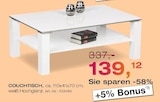 Couchtisch bei Möbel Inhofer im Senden Prospekt für 139,12 €