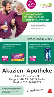 Aktueller mea - meine apotheke Prospekt "Unsere April-Angebote" für Berlin Aktueller mea - meine apotheke Prospekt für Berlin mit Seiten