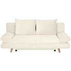 SCHLAFSOFA mit Schlafen auf Sitzhöhe, haustierfreundlicher Bezug Cord Creme von Carryhome im aktuellen XXXLutz Möbelhäuser Prospekt für 529,00 €