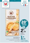 Quiches - U en promo chez U Express Quiches - U dans le catalogue U Express