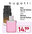 Eau de Toilette oder Eau de Parfum von Bugatti im aktuellen Rossmann Prospekt für 14,99 €