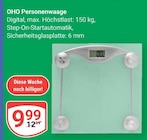 Personenwaage Angebote von OHO bei GLOBUS Hofheim für 9,99 €