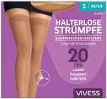 Halterlose Strümpfe Laufmaschenresistent Angebote von VIVESS bei REWE Rodgau für 8,99 €