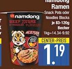 Block im EDEKA Prospekt Snack Pots von Namdong im aktuellen EDEKA Prospekt für 1,19 €