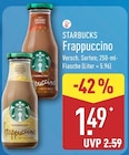 Frappuccino von Starbucks für 1,49 € bei ALDI Nord im Angebot Frappuccino von Starbucks im aktuellen ALDI Nord Prospekt