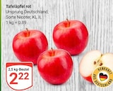 Aktuelles Tafeläpfel rot Angebot bei GLOBUS in Duisburg ab 2,22 €