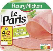Le jambon de Paris sans couenne - Géant Casino à Montigny-le-Bretonneux Le jambon de Paris sans couenne en promo chez Géant Casino Montigny-le-Bretonneux à 2,39 €