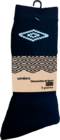 CHAUSSETTES OU SOCQUETTES HOMME UMBRO - Auchan Hypermarché à Calais CHAUSSETTES OU SOCQUETTES HOMME UMBRO en promo chez Auchan Hypermarché Calais à 4,99 €