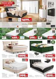 Bett Angebot im aktuellen porta Möbel Prospekt auf Seite 2