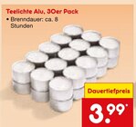 Teelichte Alu, 30er Pack im Angebot bei Netto Marken-Discount in Laatzen Teelichte Alu, 30er Pack Angebote bei Netto Marken-Discount Laatzen für 3,99 €