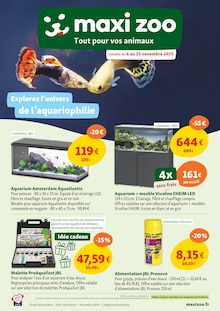 Prospectus Maxi Zoo à Vendenheim, "Explorez l'univers de l'aquariophilie", 6 pages de promos valables du 06/11/2025 au 23/11/2025