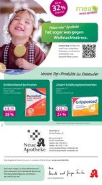 mea - meine apotheke Apotheken Prospekt der aktuellen Woche mit 4 Seiten, gültig von 01.12.2025 bis 31.12.2025, in Wiesbaden und Umgebung Aktueller mea - meine apotheke Apotheken Prospekt in Wiesbaden und Umgebung, "Unsere Dezember-Angebote" mit 4 Seiten, 01.12.2025 - 31.12.2025