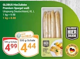 Aktuelle Spargel Angebote bei GLOBUS in Leipzig Aktuelles Premium Spargel weiß Angebot bei GLOBUS in Leipzig ab 4,44 €