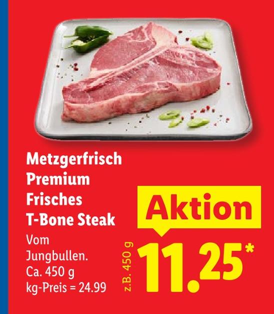 Premium Frisches T-Bone Steak