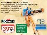 Insanity Motorisierter Rage Fire Blaster Angebote von Zuru XShot bei GLOBUS Braunschweig für 5,99 €