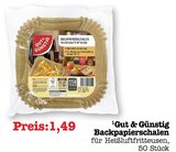 Backpapierschalen Angebote von Gut & Günstig bei E center Karlsruhe für 1,49 €