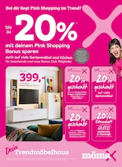 mömax Möbel & Einrichtung Prospekt der aktuellen Woche mit 16 Seiten, gültig von 16.03.2026 bis 22.03.2026, in Ochtendung und Umgebung Aktueller mömax Möbel & Einrichtung Prospekt in Ochtendung und Umgebung, "Bei dir liegt Pink Shopping im Trend?" mit 16 Seiten, 16.03.2026 - 22.03.2026