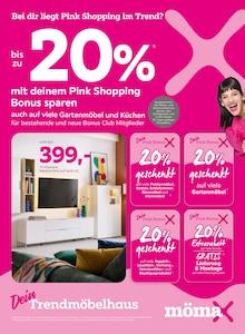 mömax Prospekt Bei dir liegt Pink Shopping im Trend? mit 16 Seiten