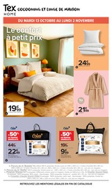 Promos Couette dans le catalogue "Tex Les basiques c'est nous. La vie qui va avec, c'est vous." de Carrefour Market Couette en promo dans le catalogue Carrefour Market à la page 14
