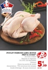 Poulet fermier label rouge prêt à cuire dans le catalogue Super U