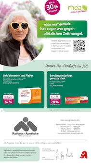 Aktueller mea - meine apotheke Prospekt "Unsere Juli-Angebote" Seite 1 von 4 Seiten für Möglingen