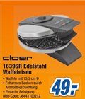 expert Menden - 1639SR Edelstahl Waffeleisen Angebot im Prospekt 1639SR Edelstahl Waffeleisen bei expert im Menden Prospekt für 49,00 €