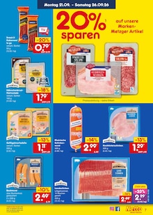 Wurst im aktuellen Netto Marken-Discount Prospekt (Mönchengladbach) Wurst im Netto Marken-Discount Prospekt "Aktuelle Angebote" mit 69 Seiten (Mönchengladbach)