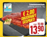 E center Lohr - Schweinekammsteaks Angebot im Prospekt Schweinekammsteaks bei E center im Lohr Prospekt für 13,90 €