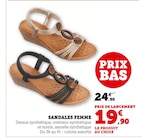 Sandales femme - U Collection - Hyper U à Reims Sandales femme - U Collection en promo chez Hyper U Reims à 19,90 €