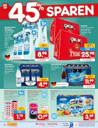 Wasser Angebot im aktuellen Netto Marken-Discount Prospekt auf Seite 24