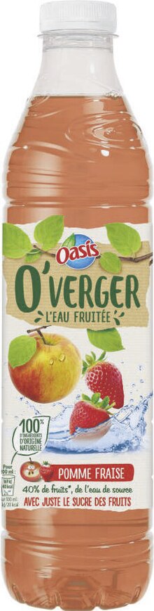 Bon plan O’verger l’eau fruitée pomme fraise - Spar Promo O’verger l’eau fruitée pomme fraise dans le catalogue Spar "L'anniversaire c'est Sparti !"