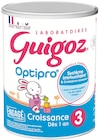 Lait de croissance en poudre Guigoz - Guigoz - Supermarchés Match à Strasbourg Lait de croissance en poudre Guigoz - Guigoz en promo chez Supermarchés Match Strasbourg à 17,98 €