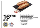 Saucisse de Morteau - Jean-Louis Amiotte en promo chez Monoprix Paris à 16,90 €